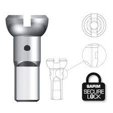Sapim Niple Polyax Secure Lock bronce 14g/12mm plateado (100 u)